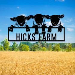 personalized sheep funny lamb sign goat sheep metal sign farmhouse 3