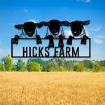 personalized sheep metal sign goat farm sign farmhouse decor 0
