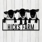 personalized sheep metal signs housewarming gift for farmer rustic farm decor 0