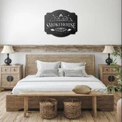 personalized smokehouse sign barbecue custom metal signs bbq gifts grilling sign fathers day gifts 2