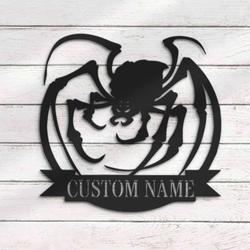 Personalized Spider Metal Wall Art  Halloween Decoration for Home