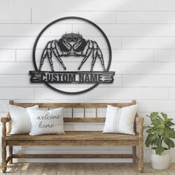 personalized spider metal wall art halloween decoration for home 1