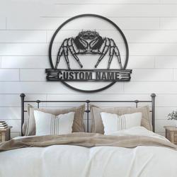personalized spider metal wall art halloween decoration for home 2