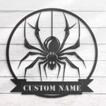 personalized spider metal wall art v2 halloween decoration for home 0