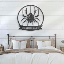 personalized spider metal wall art v2 halloween decoration for home 1