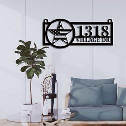 personalized star and stripe american flag sign independence day veteran day patriotic decor custom metal sign 2