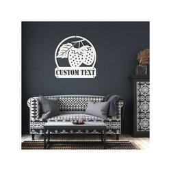 personalized strawberry garden yard decorative custom metal sign housewarming gift 2