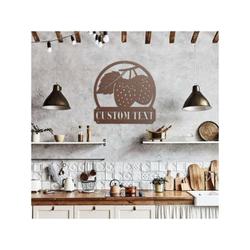 personalized strawberry garden yard decorative custom metal sign housewarming gift 3