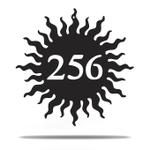 personalized sun address sign house number plaque custom metal sign 0