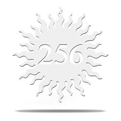 personalized sun address sign house number plaque custom metal sign 2