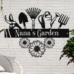 personalized sunflower garden tools lawn yard decorative garden custom metal sign 0