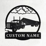 personalized super b grain truck metal name sign home decor gift for truck drivers 0