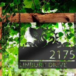 personalized swan couple address sign custom metal signs 2