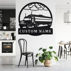 personalized tanker truck metal name sign home decor gift for truck drivers 1