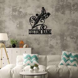 personalized tattoo artist metal sign tattoo studio sign tattoo machine sign tattoo shop decor gifts for tattoo lovers 1