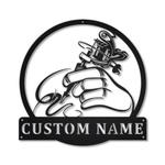 personalized tattoo artist sign for tattoo studio decor laser cut metal signs 0