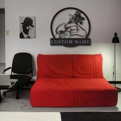 personalized tattoo artist sign for tattoo studio decor laser cut metal signs 1