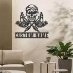 personalized tattoo artist sign ink studio sign machine tattoo shop decor skull tattoo custom metal signs 0