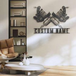 personalized tattoo artist sign ink studio sign tattoo room decor man cave decor tattoo gifts 3