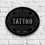 personalized tattoo metal sign tattoo shop sign tattoo artist gifts tattoo lover gifts 0