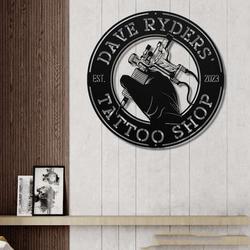 personalized tattoo shop sign tattoo studio sign tattoo business sign tattoo artist gifts 1