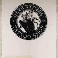 personalized tattoo shop sign tattoo studio sign tattoo business sign tattoo artist gifts 3