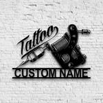 personalized tattoo sign tattoo artist metal sign ink studio decor home room decoration 0