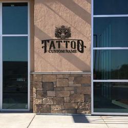 personalized tattoo sign tattoo studio decor tattoo room sign tattoo lover gifts custom metal signs 1