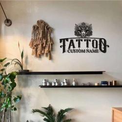 personalized tattoo sign tattoo studio decor tattoo room sign tattoo lover gifts custom metal signs 2