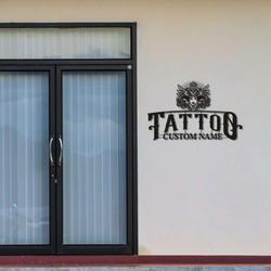 personalized tattoo sign tattoo studio decor tattoo room sign tattoo lover gifts custom metal signs 5