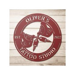 personalized tattoo studio sign tattoo shop sign tattoo gifts 4