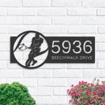 personalized tennis player sport address sign house number plaque custom metal sign 0