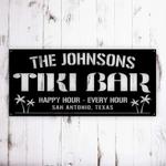 personalized tiki bar metal sign pool and bar sign tiki bar sign bar and grill sign pool oasis sign patio decor home outdoor decor 0