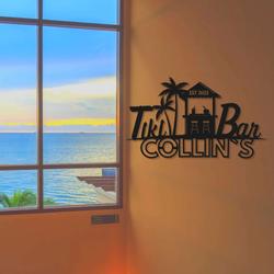 personalized tiki bar sign beach bar decor pool bar sign tiki lounge sign for tiki backyard pool housewarming gift 3