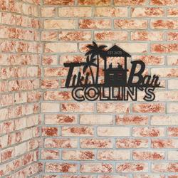 personalized tiki bar sign beach bar decor pool bar sign tiki lounge sign for tiki backyard pool housewarming gift 4