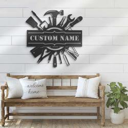 personalized tools repair sign builder shop sign garage custom metal signs birthday gifts 2