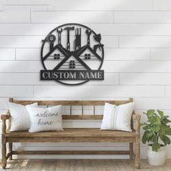 personalized tools repair sign construction sign tool shop decor workshop custom metal signs gifts for repairman 2