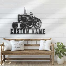 personalized tractor driver sign farm sign trucker gift truck custom metal signs birthday gifts 2