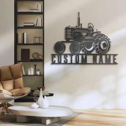 personalized tractor driver sign farm sign trucker gift truck custom metal signs birthday gifts 3