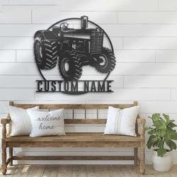personalized tractor driver sign farm tractor custom metal signs farmhouse decor trucker gifts 2