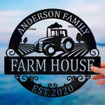 personalized tractor sign barn metal wall art farmhouse decor metal ranch signs personalized metal signs housewarming gift 0