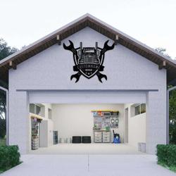 personalized truck garage sign car mechanic repair sign workshop custom metal signs repairman gifts 2