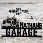 personalized truck sign 18 wheeler sign truck driver gifts garage sign construction collection gifts for trucker 0