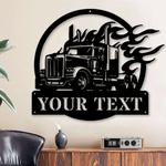 personalized trucker sign truck driver custom metal sign truck sign gifts for trucker 0