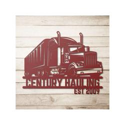 personalized trucking sign dads garage sign truck owner gifts trucker gifts workshop sign birthday gifts for dad grandpa husband 4