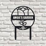 personalized tulip flower decorative garden custom metal sign 0