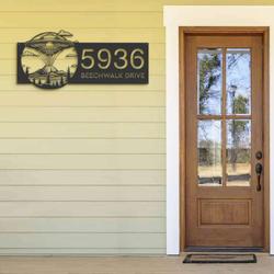 personalized ufo spaceship address sign house number plaque custom metal sign 2
