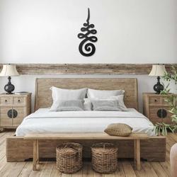 personalized unalome modern metal art yoga studio home decor custom metal sign 2