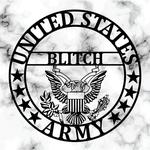 personalized united states army metal sign gift for army military metal art home decor 0
