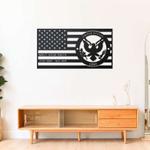 personalized us army american flag sign independence day veteran day patriotic decor custom metal sign 0